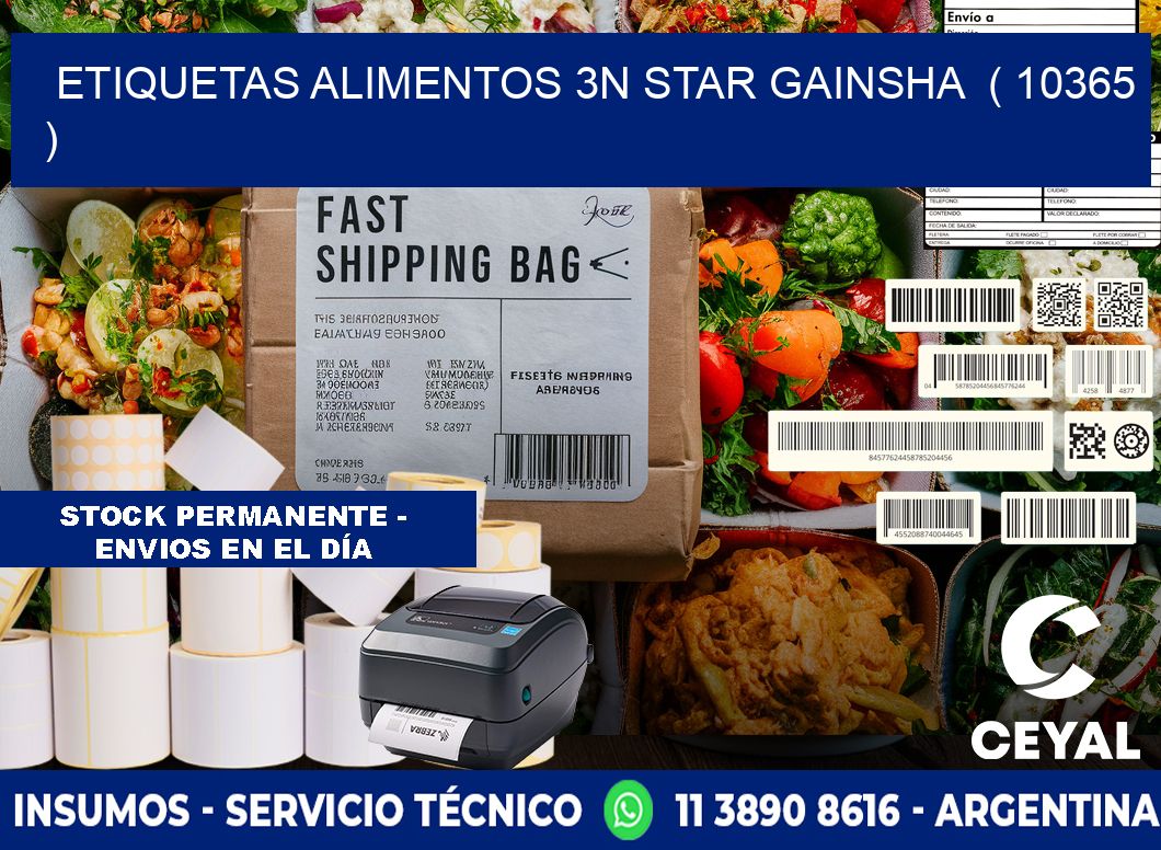 etiquetas alimentos 3n star gainsha  ( 10365 )