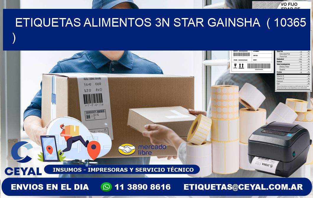 etiquetas alimentos 3n star gainsha  ( 10365 )