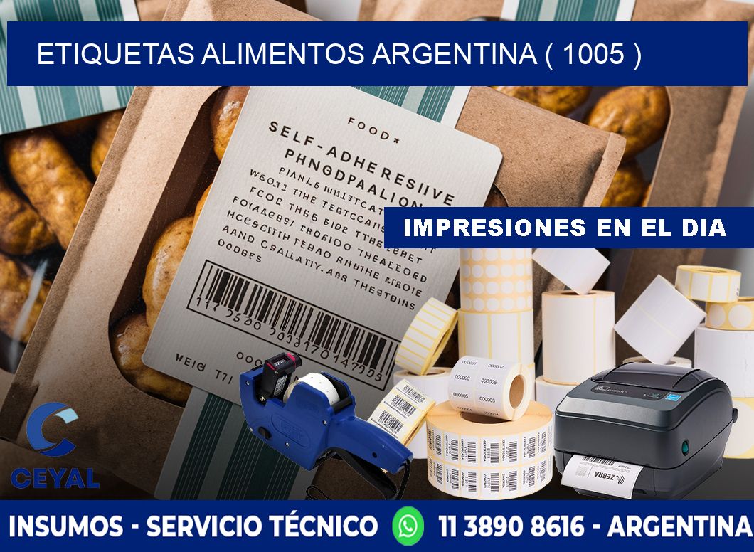 etiquetas alimentos argentina ( 1005 )