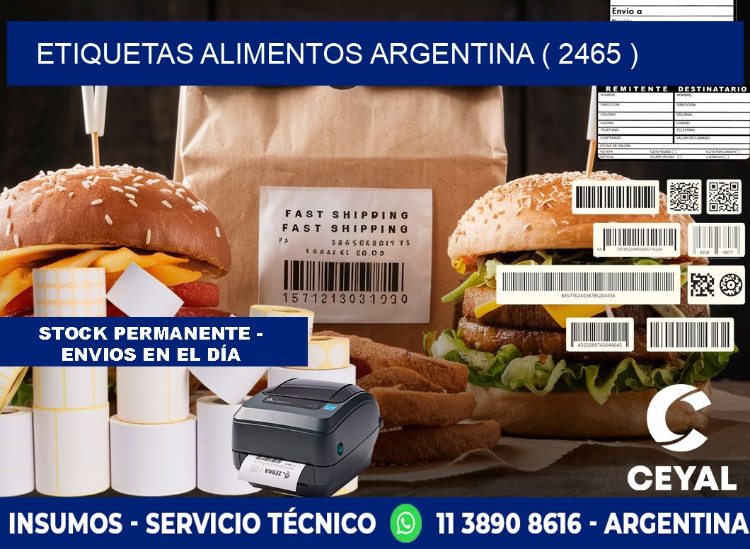 etiquetas alimentos argentina ( 2465 )