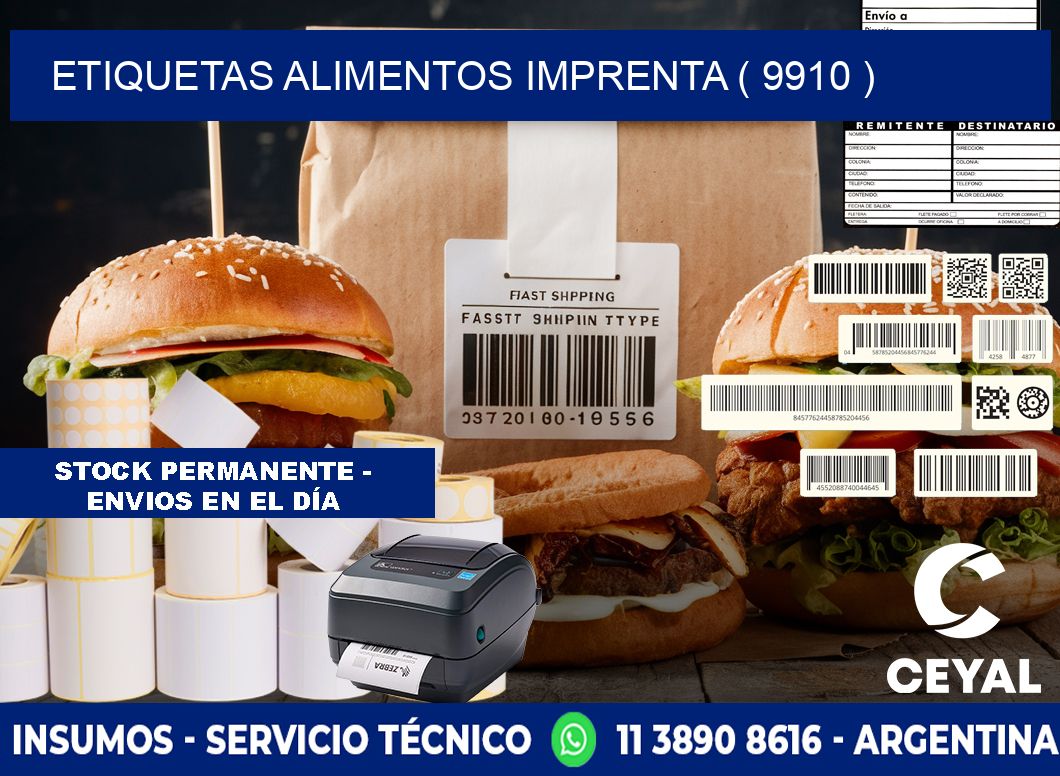 etiquetas alimentos imprenta ( 9910 )