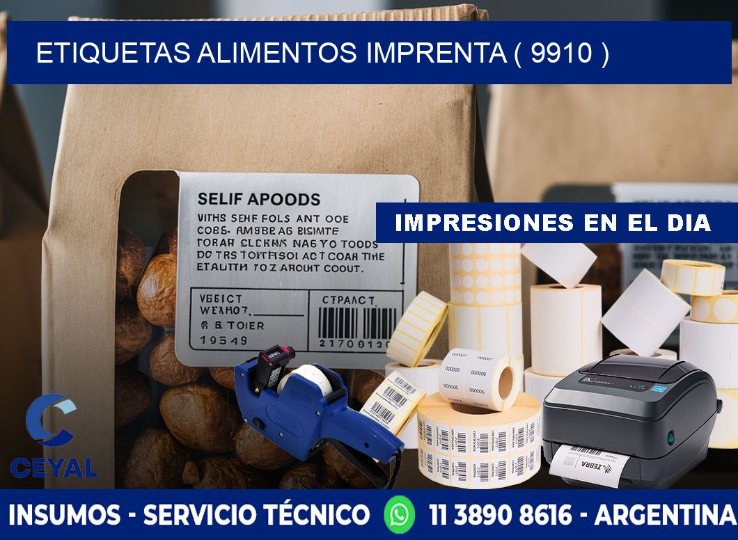 etiquetas alimentos imprenta ( 9910 )