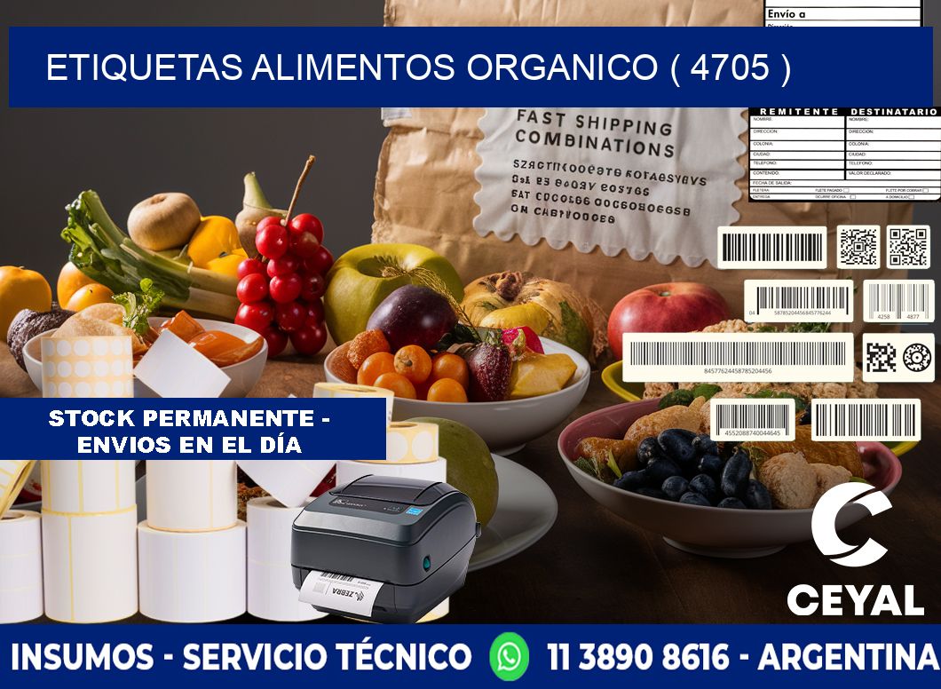 etiquetas alimentos organico ( 4705 )