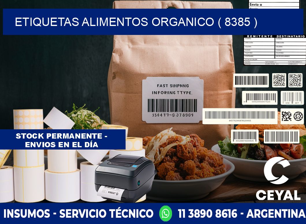 etiquetas alimentos organico ( 8385 )