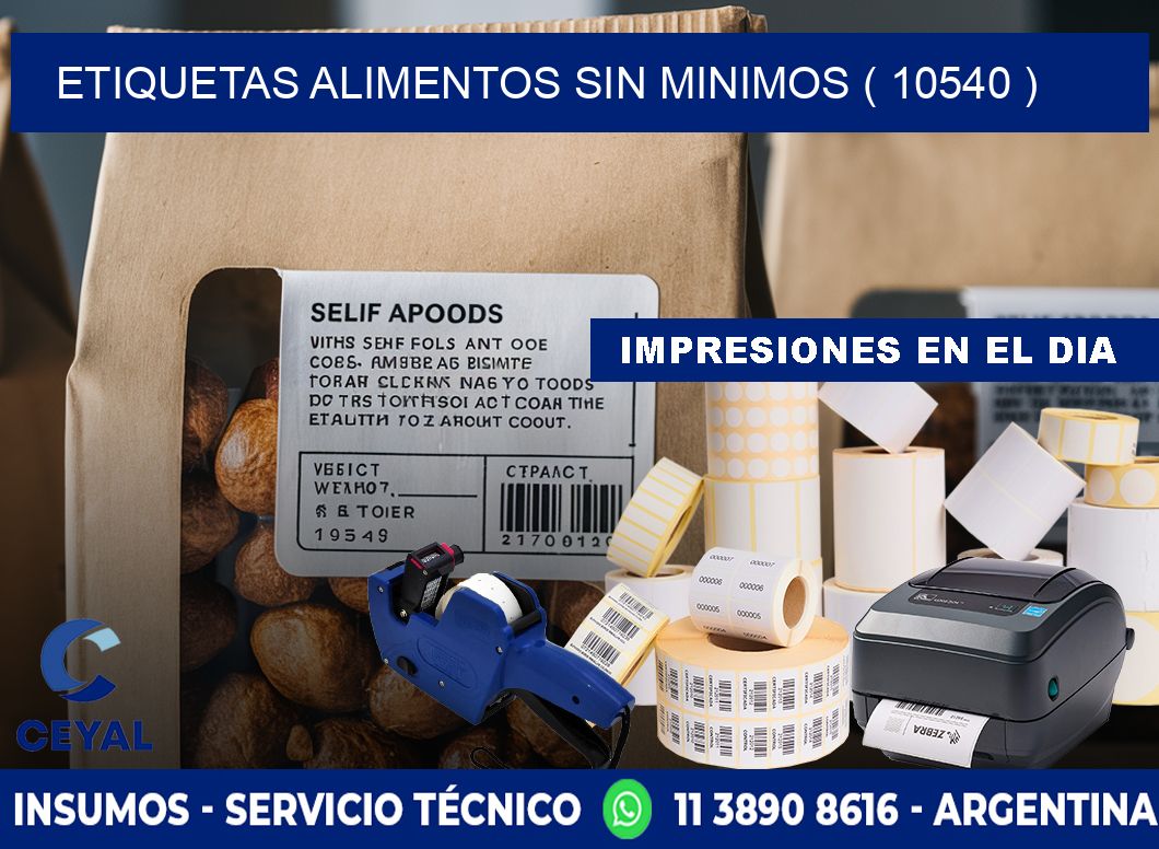 etiquetas alimentos sin minimos ( 10540 )