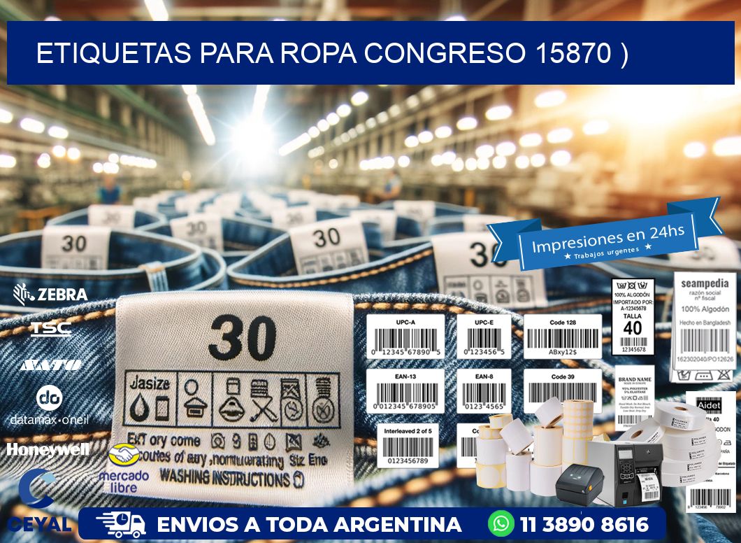 etiquetas para ropa congreso 15870 )