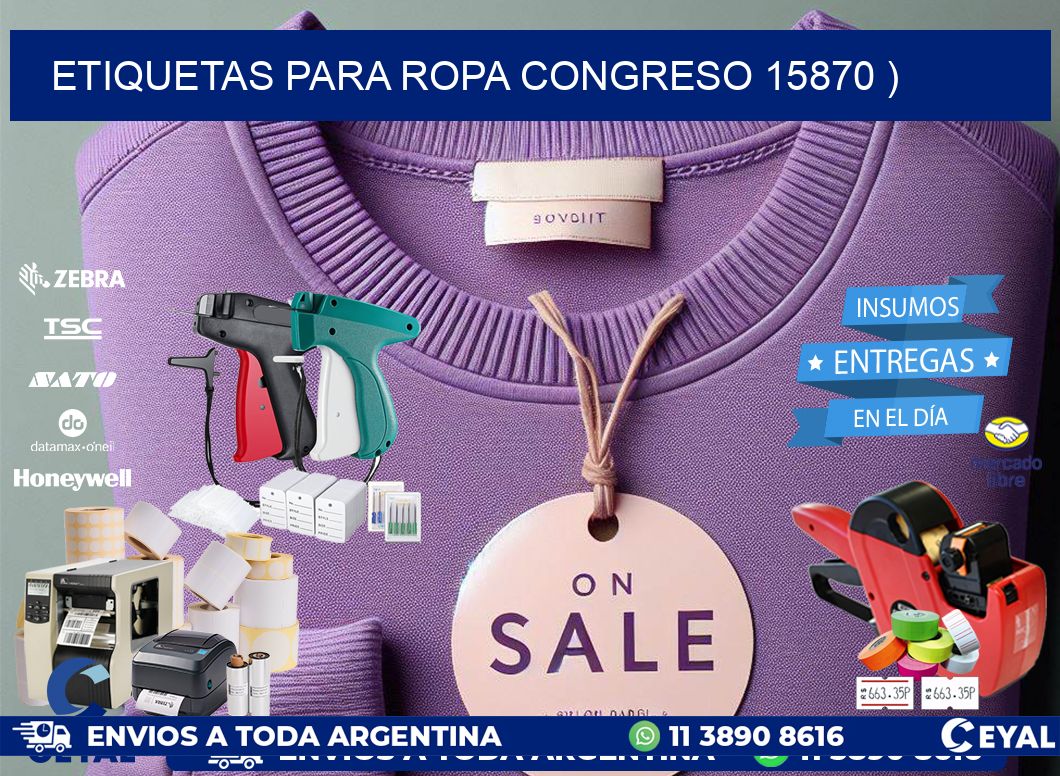 etiquetas para ropa congreso 15870 )