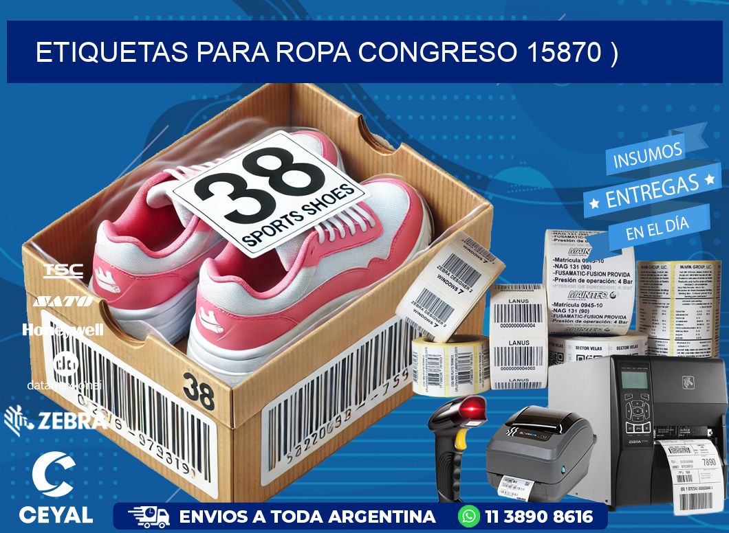 etiquetas para ropa congreso 15870 )