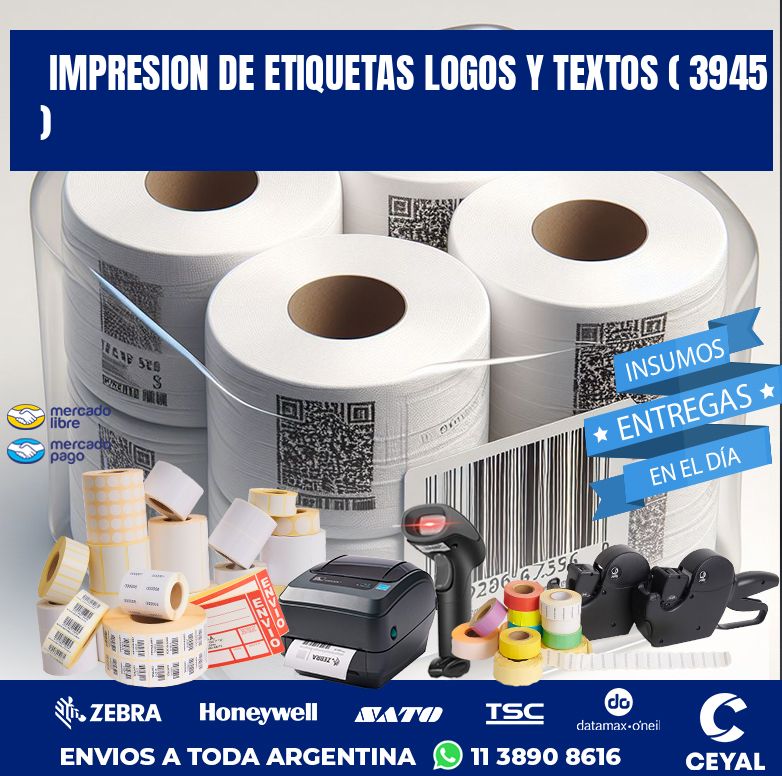 impresion de etiquetas logos y textos ( 3945 )