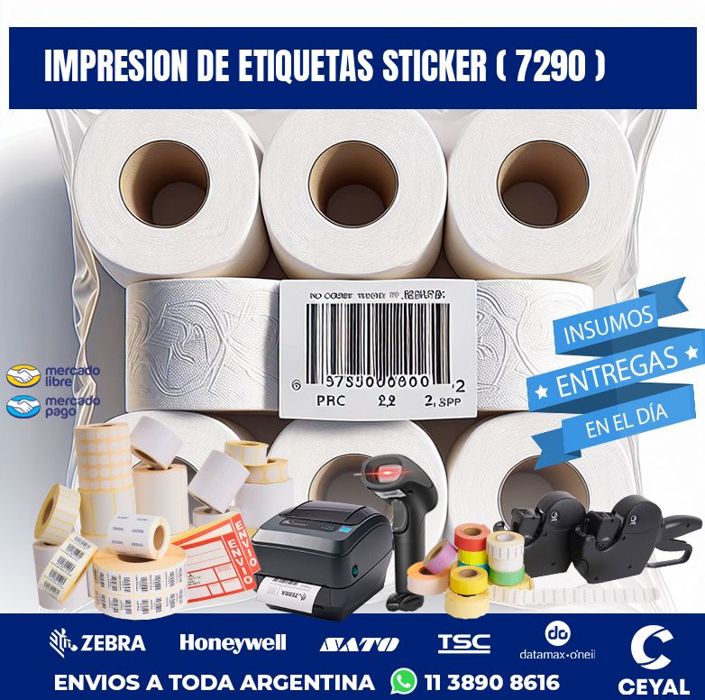 impresion de etiquetas sticker ( 7290 )