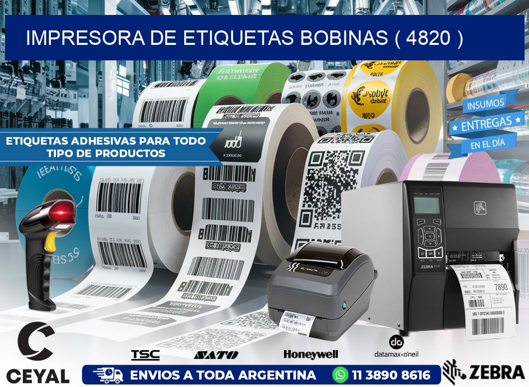 impresora de etiquetas bobinas ( 4820 )