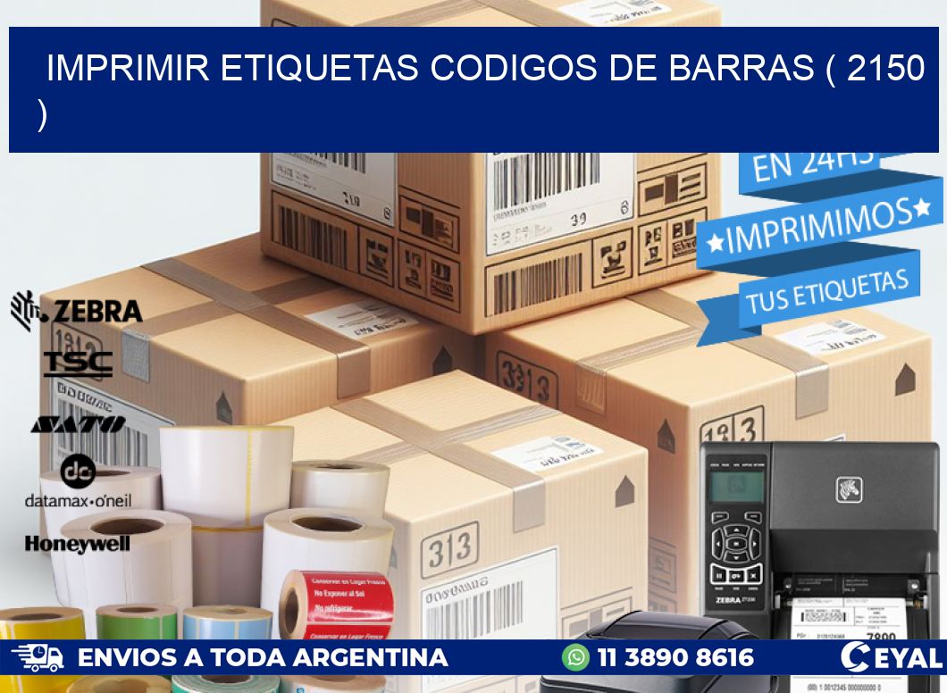 imprimir etiquetas codigos de barras ( 2150 )