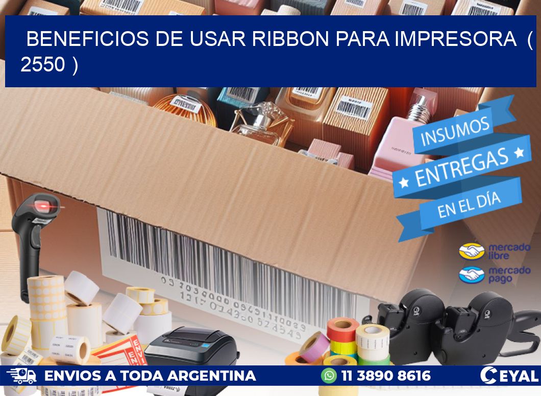 BENEFICIOS DE USAR RIBBON PARA IMPRESORA  ( 2550 )
