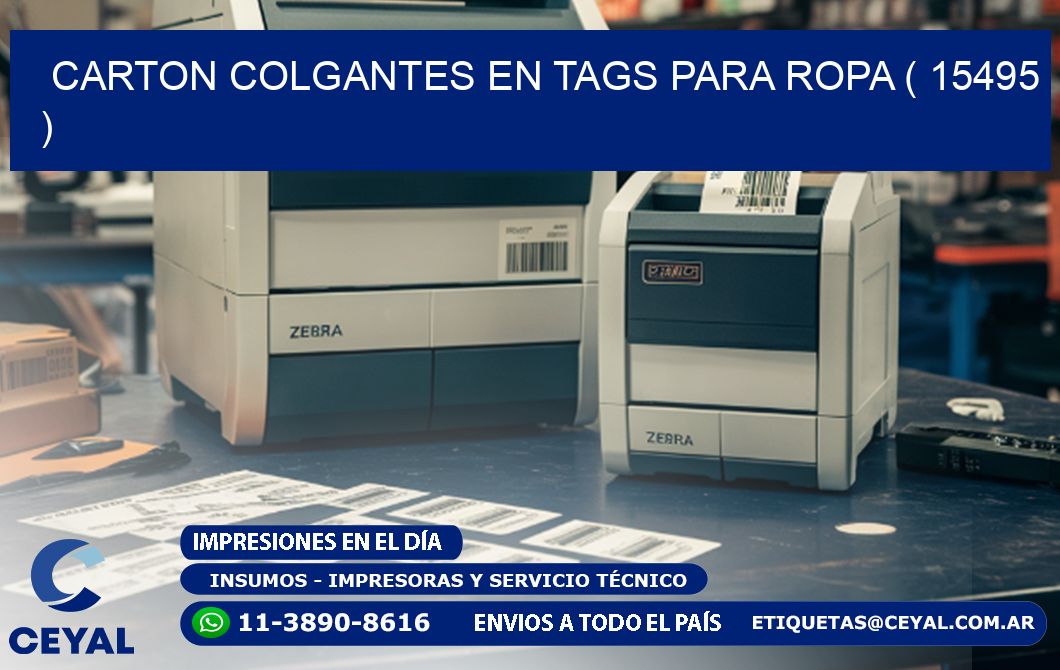 CARTON COLGANTES EN TAGS PARA ROPA ( 15495 )