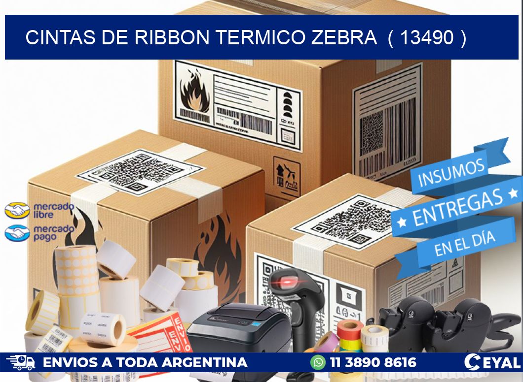 CINTAS DE RIBBON TERMICO ZEBRA  ( 13490 )