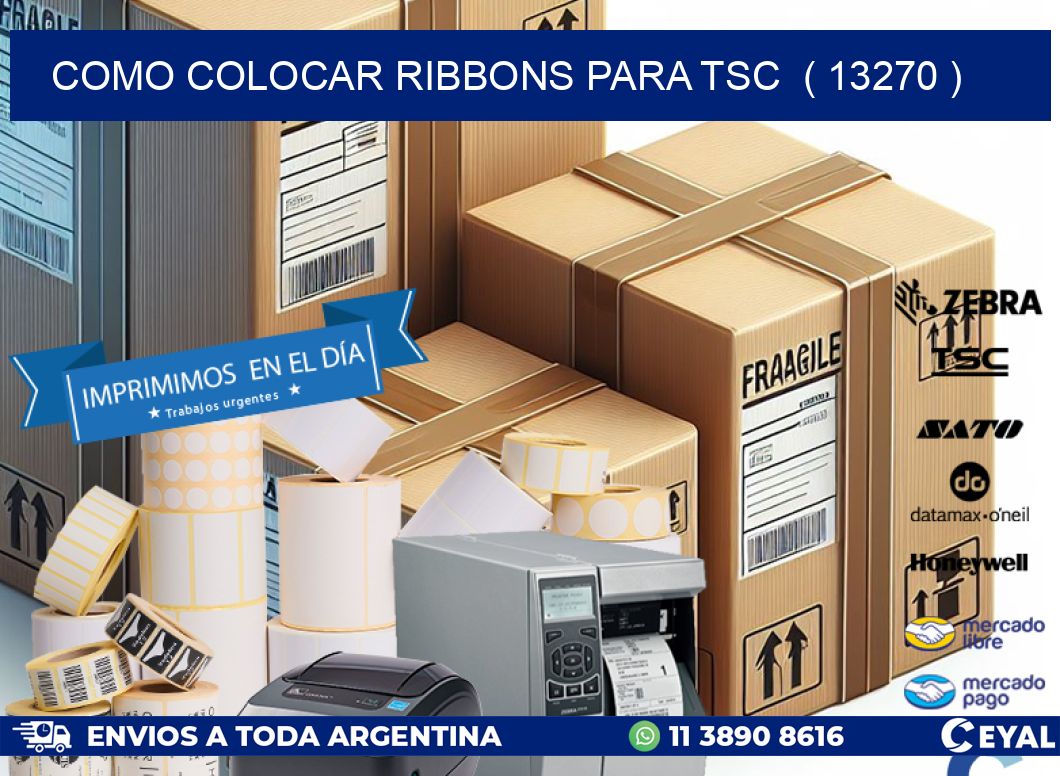 COMO COLOCAR RIBBONS PARA TSC  ( 13270 )