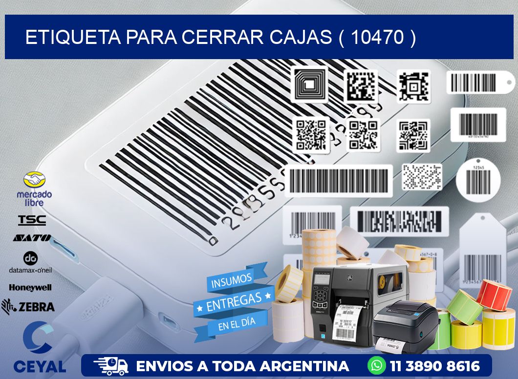 ETIQUETA PARA CERRAR CAJAS ( 10470 )