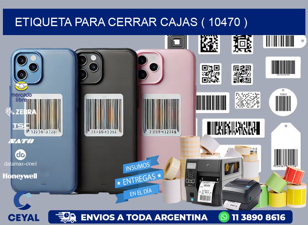 ETIQUETA PARA CERRAR CAJAS ( 10470 )