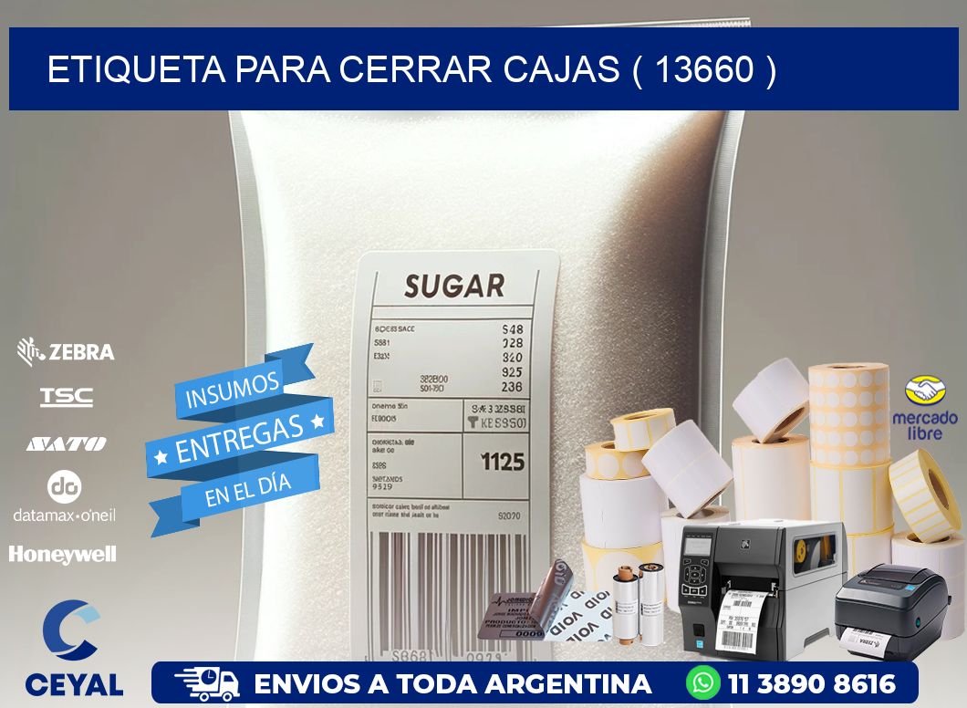 ETIQUETA PARA CERRAR CAJAS ( 13660 )