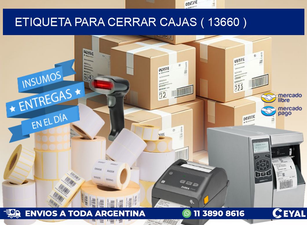 ETIQUETA PARA CERRAR CAJAS ( 13660 )