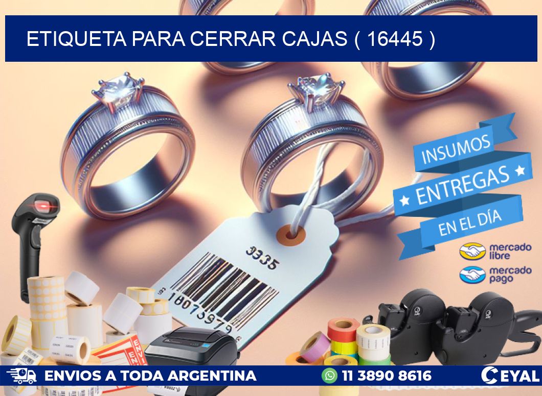 ETIQUETA PARA CERRAR CAJAS ( 16445 )