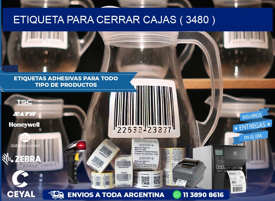ETIQUETA PARA CERRAR CAJAS ( 3480 )