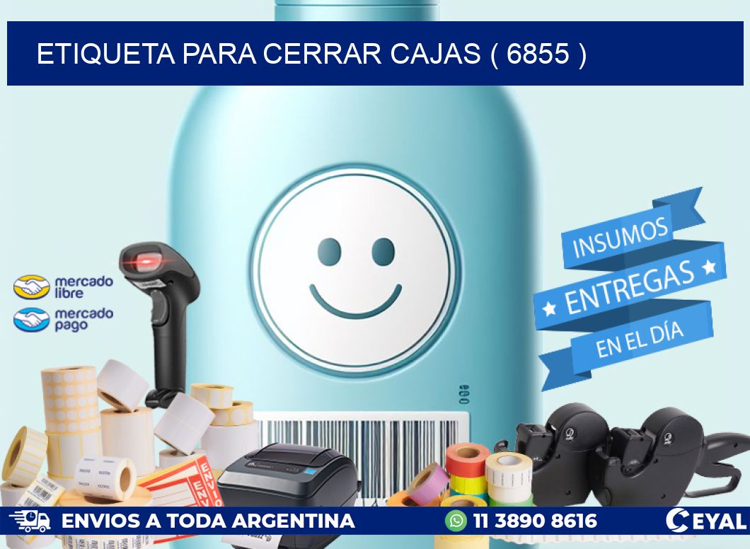 ETIQUETA PARA CERRAR CAJAS ( 6855 )
