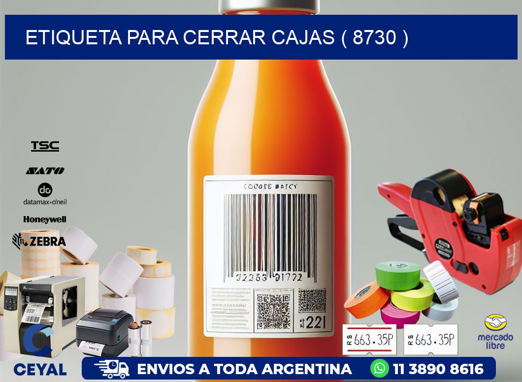 ETIQUETA PARA CERRAR CAJAS ( 8730 )