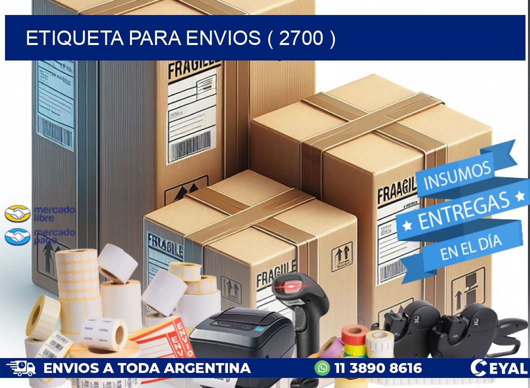 ETIQUETA PARA ENVIOS ( 2700 )