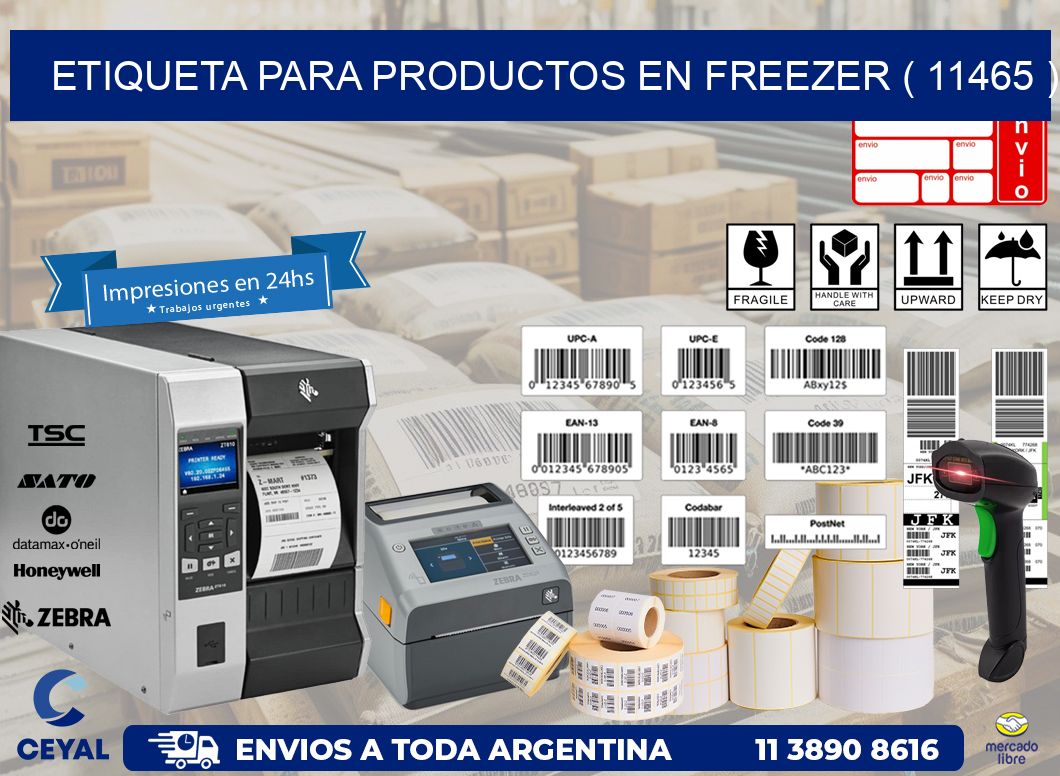 ETIQUETA PARA PRODUCTOS EN FREEZER ( 11465 )