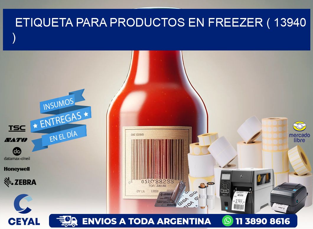 ETIQUETA PARA PRODUCTOS EN FREEZER ( 13940 )