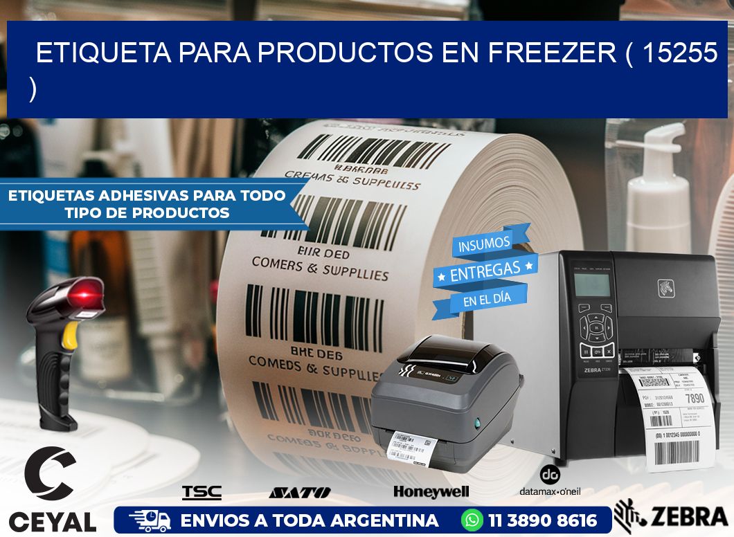 ETIQUETA PARA PRODUCTOS EN FREEZER ( 15255 )