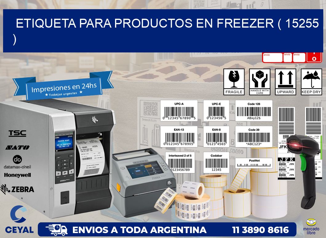 ETIQUETA PARA PRODUCTOS EN FREEZER ( 15255 )