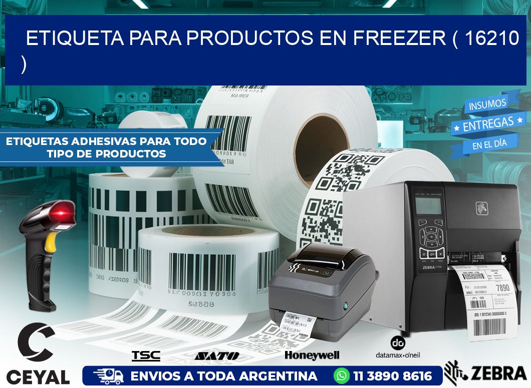 ETIQUETA PARA PRODUCTOS EN FREEZER ( 16210 )