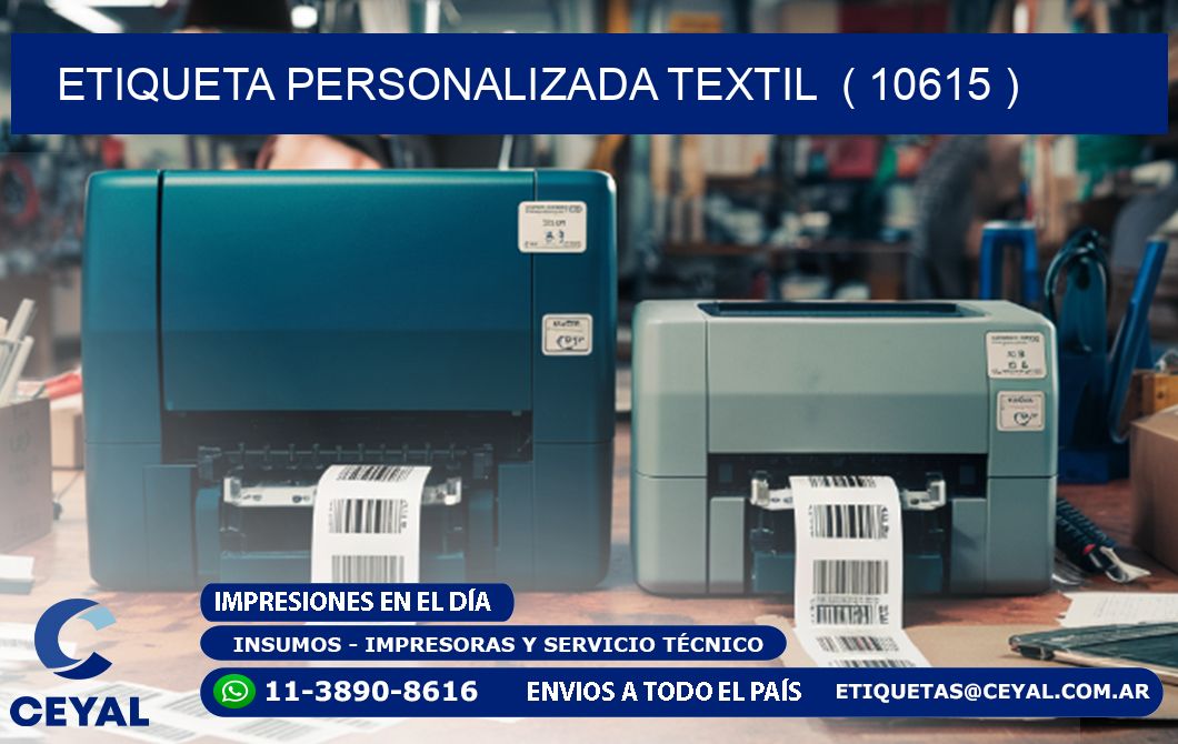 ETIQUETA PERSONALIZADA TEXTIL  ( 10615 )
