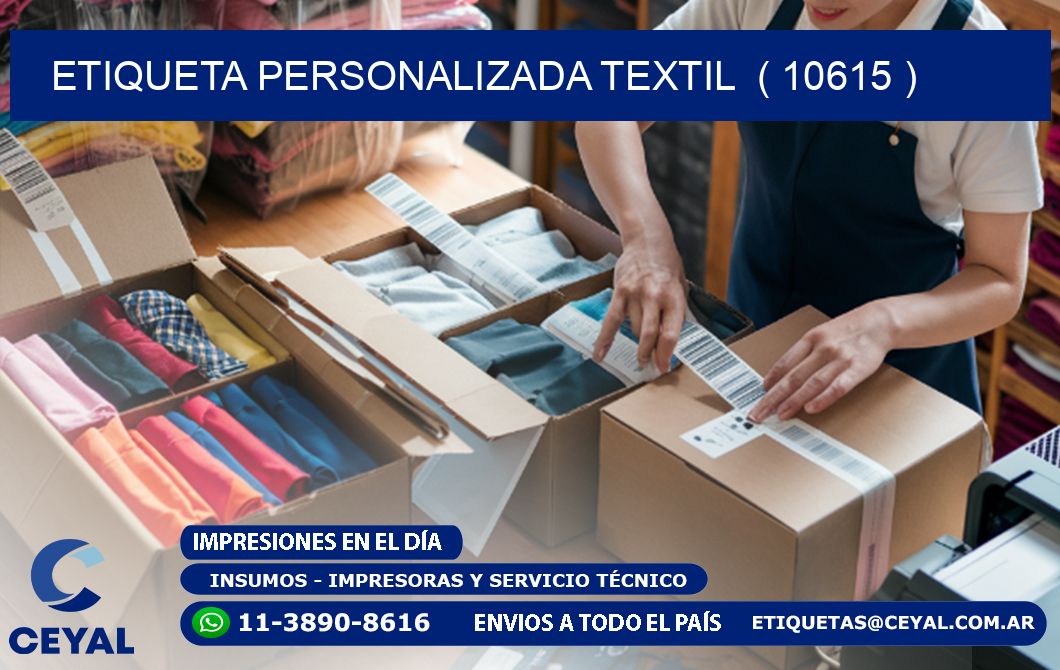 ETIQUETA PERSONALIZADA TEXTIL  ( 10615 )