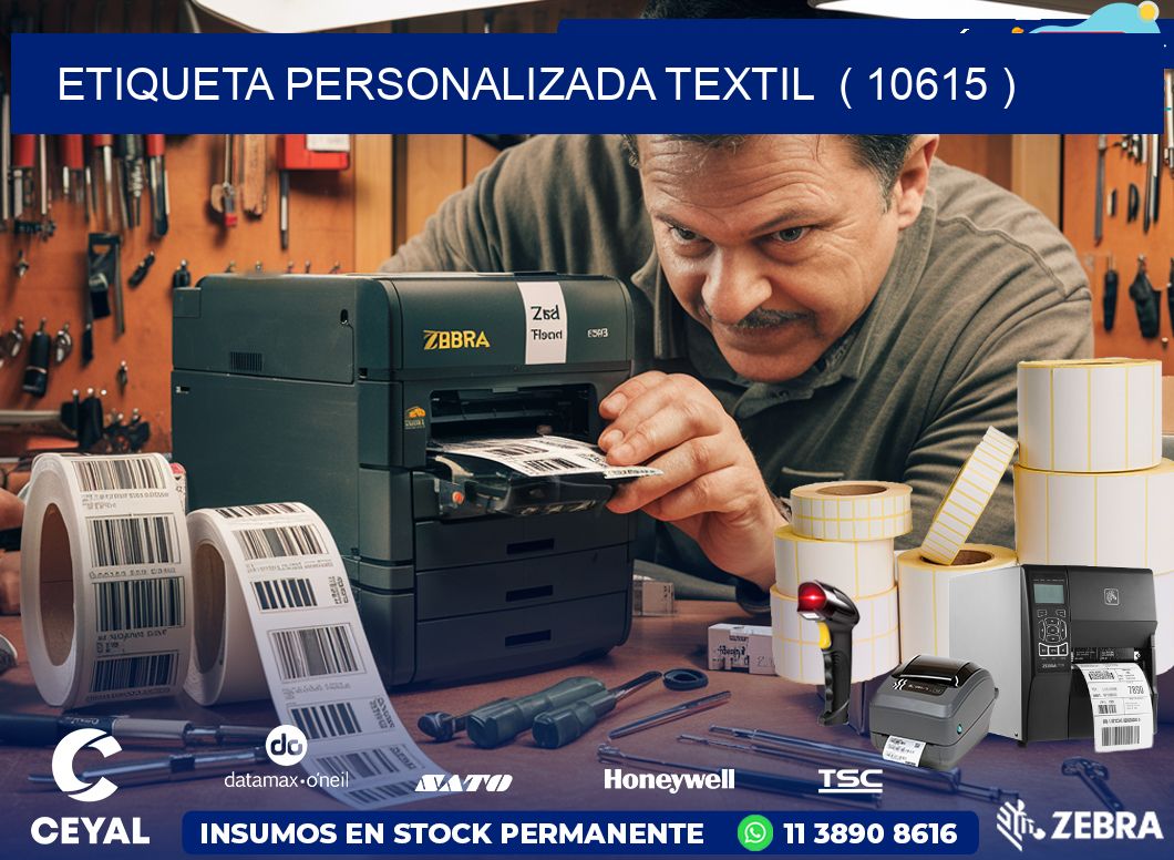ETIQUETA PERSONALIZADA TEXTIL  ( 10615 )