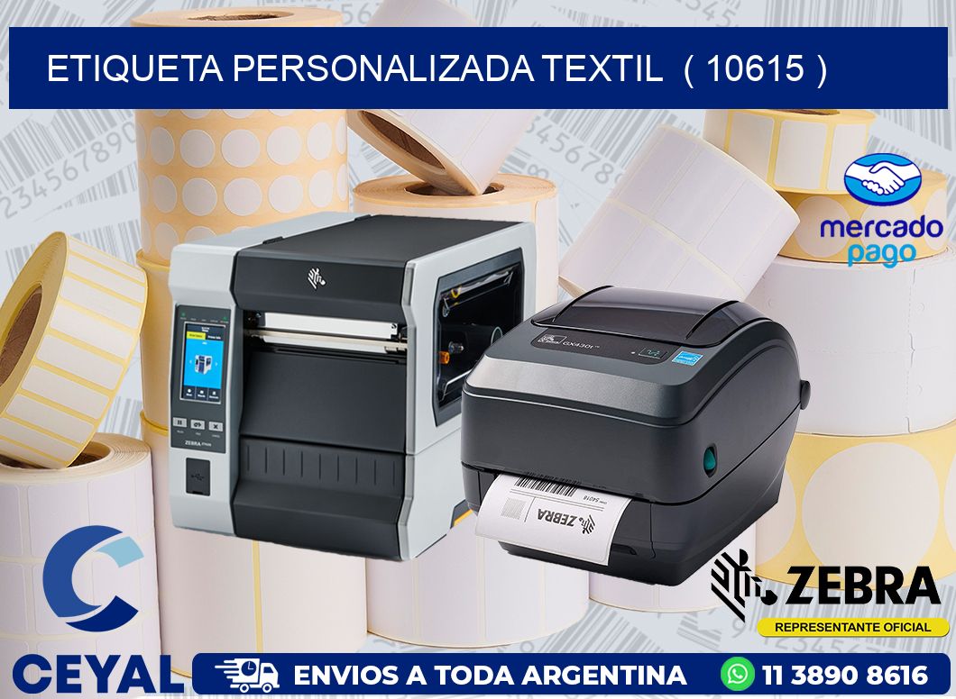 ETIQUETA PERSONALIZADA TEXTIL  ( 10615 )