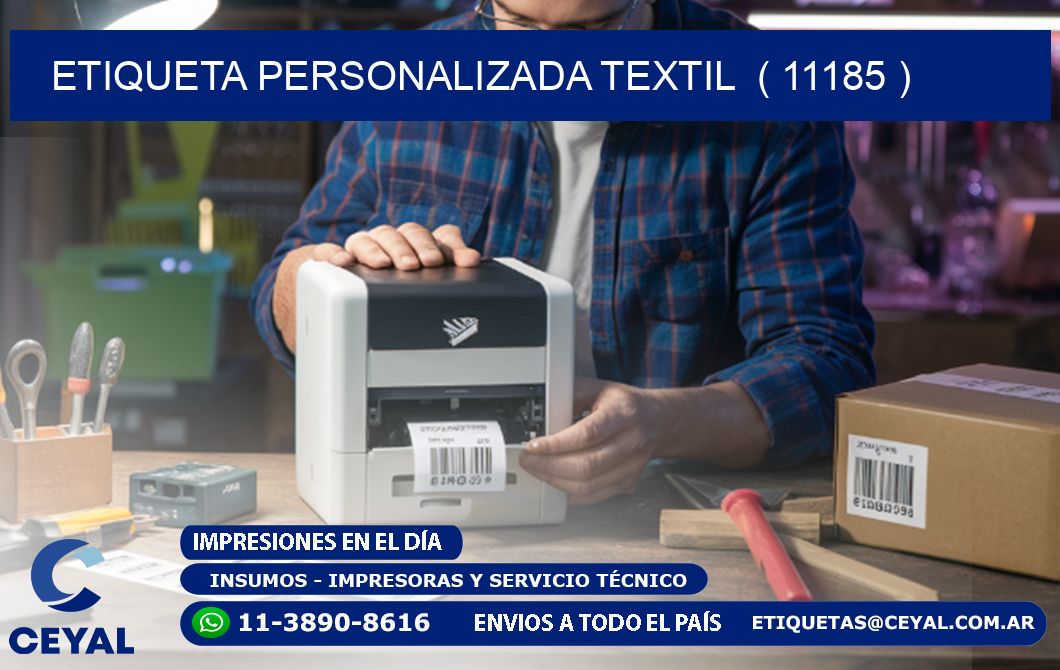 ETIQUETA PERSONALIZADA TEXTIL  ( 11185 )