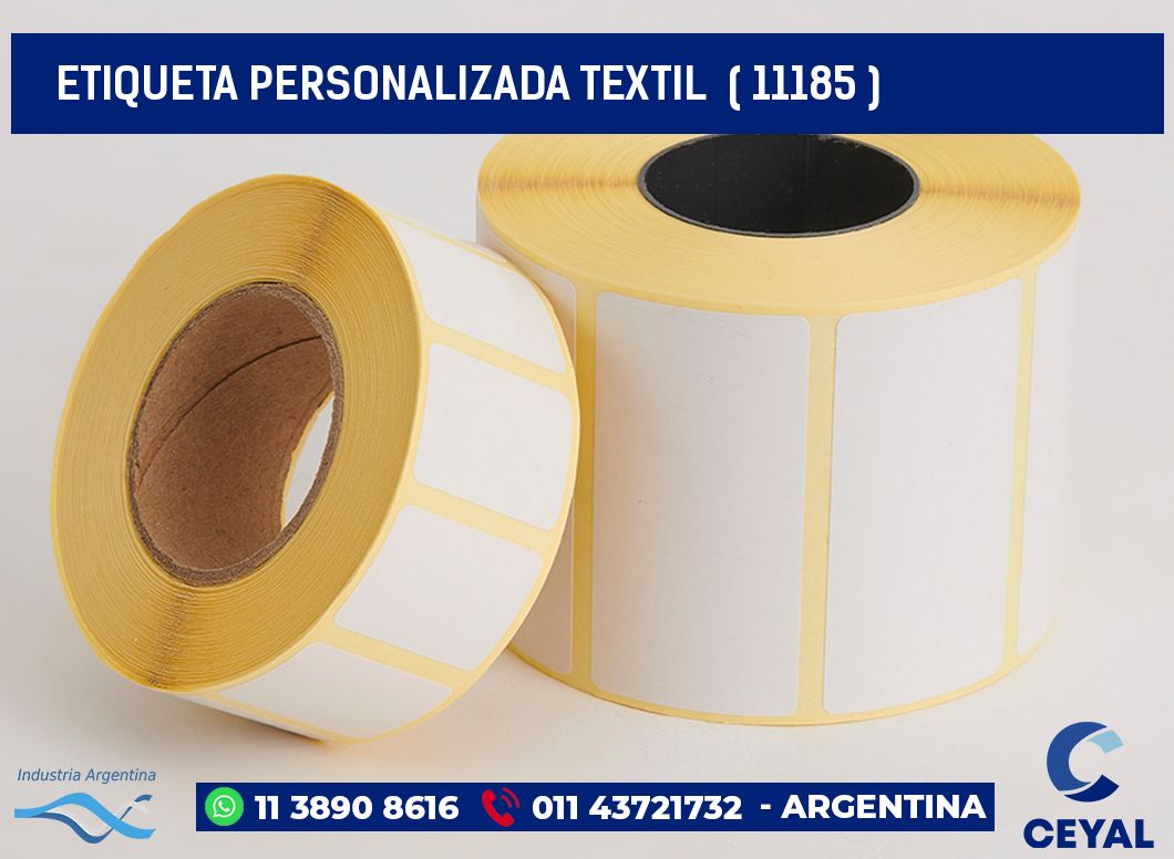 ETIQUETA PERSONALIZADA TEXTIL  ( 11185 )
