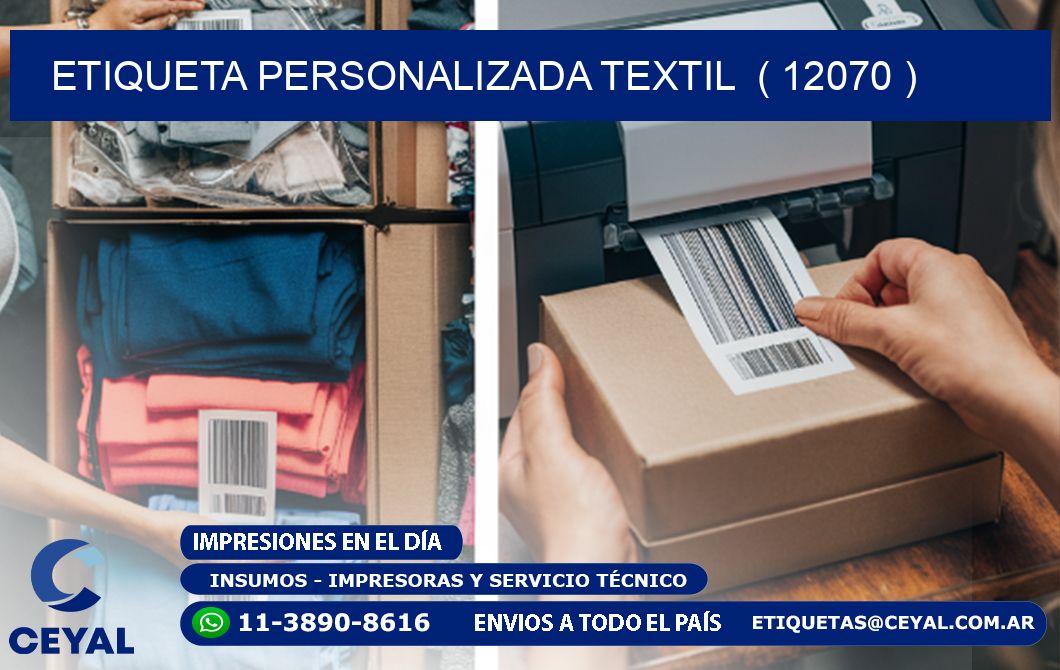 ETIQUETA PERSONALIZADA TEXTIL  ( 12070 )