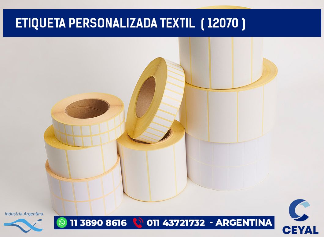 ETIQUETA PERSONALIZADA TEXTIL  ( 12070 )