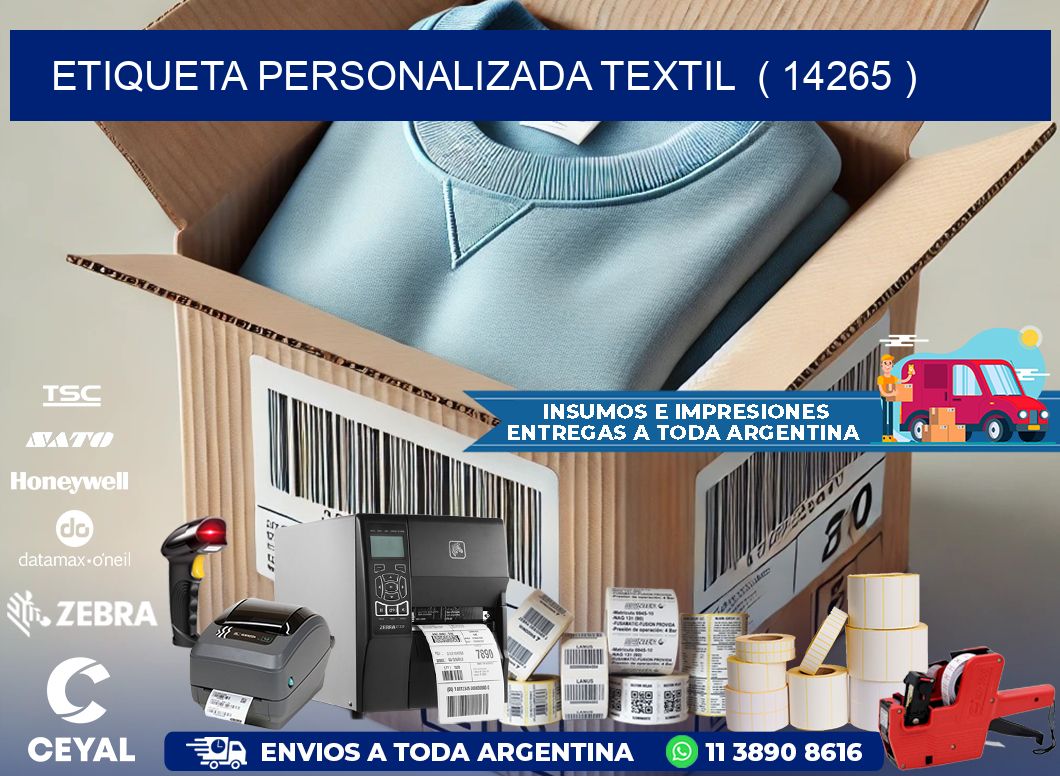 ETIQUETA PERSONALIZADA TEXTIL  ( 14265 )