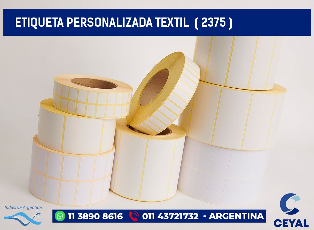 ETIQUETA PERSONALIZADA TEXTIL  ( 2375 )