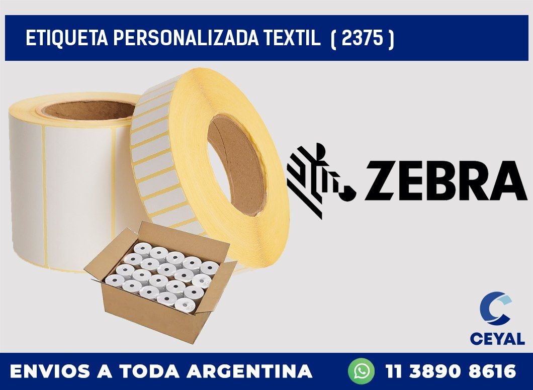 ETIQUETA PERSONALIZADA TEXTIL  ( 2375 )