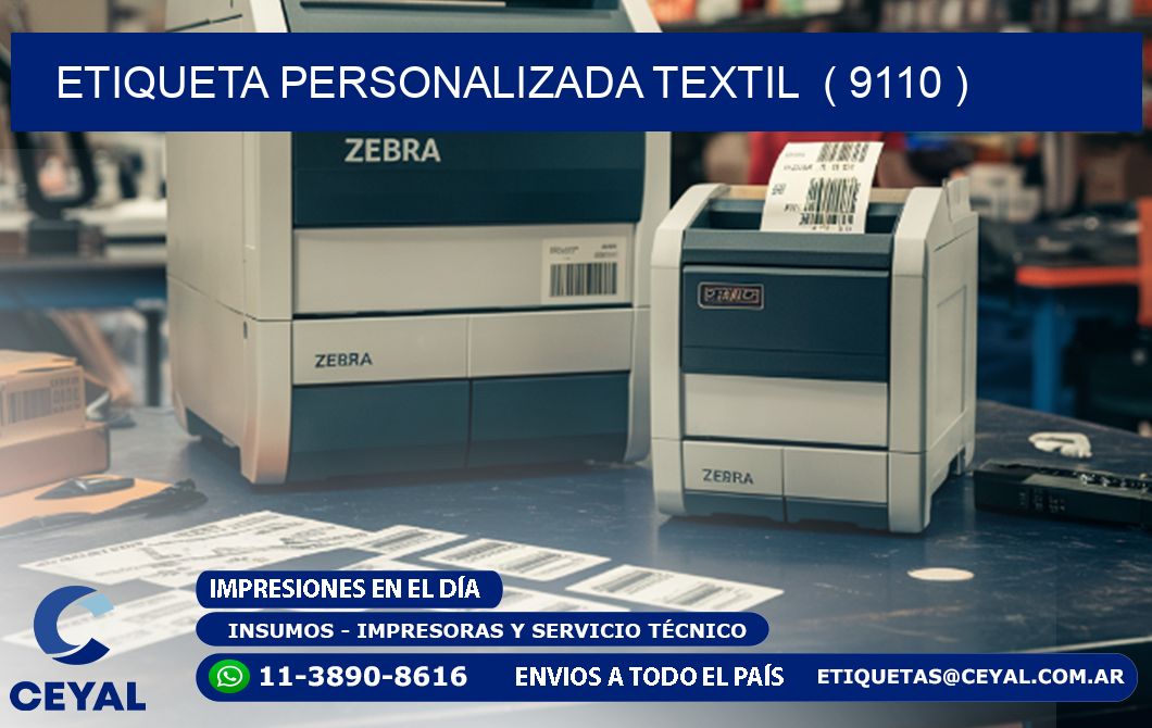 ETIQUETA PERSONALIZADA TEXTIL  ( 9110 )