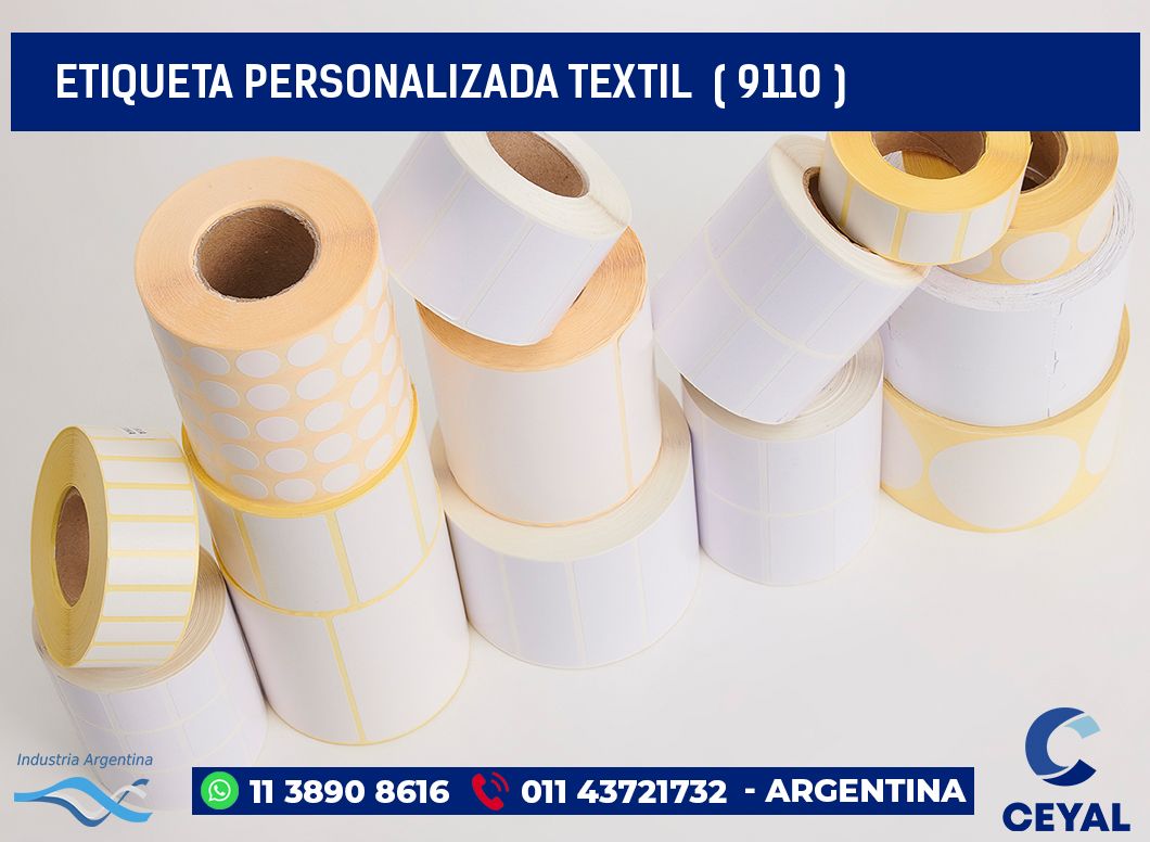 ETIQUETA PERSONALIZADA TEXTIL  ( 9110 )