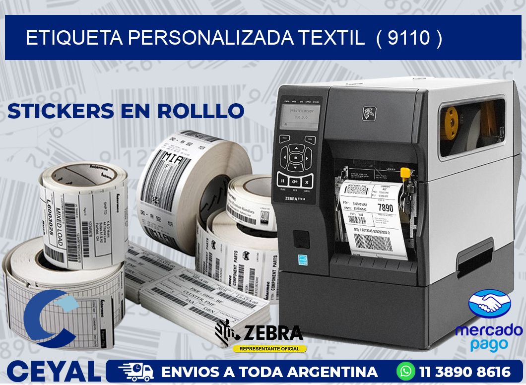 ETIQUETA PERSONALIZADA TEXTIL  ( 9110 )