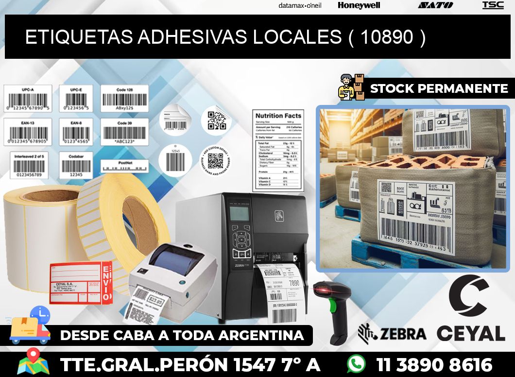 ETIQUETAS ADHESIVAS LOCALES ( 10890 )