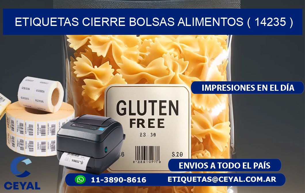 ETIQUETAS CIERRE BOLSAS ALIMENTOS ( 14235 )
